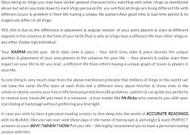 Virgo Horoscope Chart Reading Online Virgo Love Daily