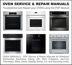 Oven Service Repair Manuals