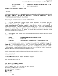 Surat permohonan menjalani latihan industri daripada ipt pengarah bahagian pembangunan latihan dan kemajuan kerjaya, jabatan perikanan malaysia, kementerian pertanian dan industri asas tani, aras 4, podium 2, blok 4g2, no.30 persiaran perdana, presint 4, 62628 putrajaya. Https Adoc Tips Download Panduan Latihan Industri Ppkk Html
