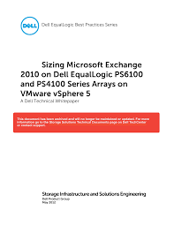 Sizing Microsoft Exchange 2010 On Dell Manualzz Com