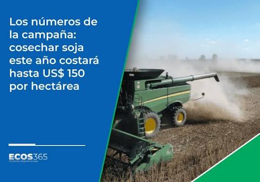 💰 Los números de la campaña: cosechar soja este año costará hasta US$ 150 por hectárea 📊 ¿Sabías que el #precio de cosecha de #soja puede variar dependiendo del #rendimiento por hectárea?