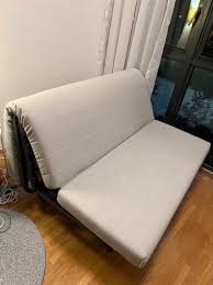 well used ikea 2 seater sofa bed with
