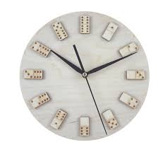 Domino Wall Clock Nursery Wood Clock