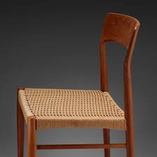 teak wood dining chairs with wicker by