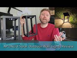 Aponuo Solar Outdoor Wall Lights Review