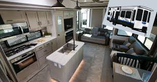 this two story rv has a more luxurious