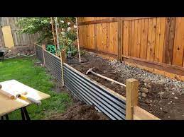 Building A Metal Retaining Wall For My