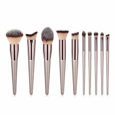 10pc make up brushes set cosmetic