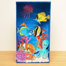 This was a grade 4 science project, assigned to girltactics. Coral Reef Habitat Diorama Kids Crafts Fun Craft Ideas Firstpalette Com