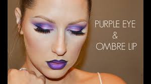 purple eyes ombre lip you