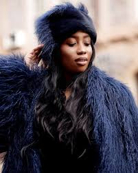 Women S Winter Fur Hat Navy Faux Fur