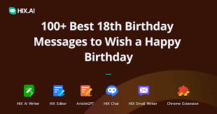 best 18th birthday messages to wish a