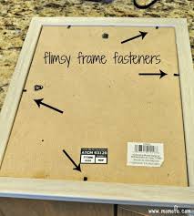 How To Repair A Picture Frame Where