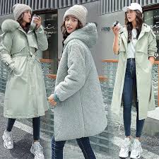 Women Winter Jacket Hooded X Long Thick