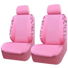 Leopard Diamond Leather Pink Bling Car