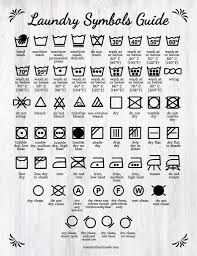 laundry care and symbol guide with free