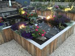 Raised Pond Clad With Timber Pallets