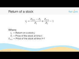calculate stock returns from scratch