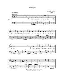 The song, written by singer leonard cohen from canada in 1984, was not originally sold. Hallelujah Piano Sheet Music Free Pdf Free Download Printable