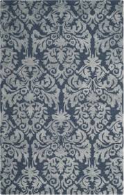 blue damask rug at rug studio