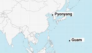 Résultat de recherche d'images pour "guam coree nord"
