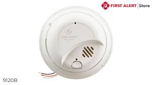 First Alert Hardwired Smoke Alarm with Battery Backup - (9120B) - YouTube