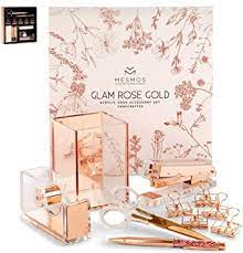 Desk accessories make great gifts for moms, teachers, friends. Amazon Com Office Accessories For Women Desk Sets And Accessories For Women Teen Girls Rose Gold Office Supplies For Women Desk Desk Organizer Set Cute Office Desk Accessories