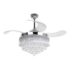 The home depot offers pro referral ceiling fan installation and ceiling fan repair services if you're unsure about taking on the project by yourself. Parrot Uncle Broxburne 46 In Led Indoor Chrome Retractable Ceiling Fan With Light Kit Remote Control F4601110v The Home Depot