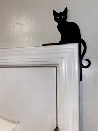 Black Cat Door Topper