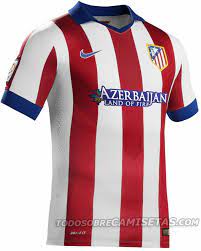 Broadcast your unrivaled dedication to your club with an atletico madrid jersey for men, women and youth. Equipacion Titular Nike Del Atletico De Madrid 2014 2015 Atletico Madrid Jersey Design Soccer Jersey