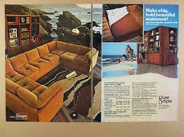1978 sears furniture sofa pit storage