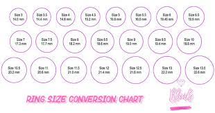 ring size conversion chart free