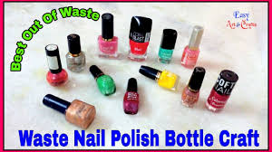 how to reuse waste nail polish bottle