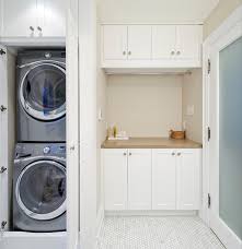 It just requires a little imagination to hide washer and dryer. Little Space Hidden Washer And Dryer Cabinets Rssmix Info