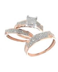 Commodity bands in 14k gold only. Trio Wedding Sets His Hers Engagement Rings Midwest Jewellry