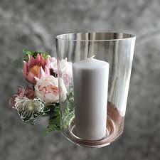 Glass Hurricane Vase Wedding Decor