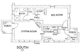 Solar Adobe House Plan 877 Cottage