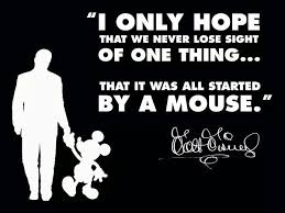 This loss then forced the creation of a new character, mickey mouse. I Only Hope That We Never Lose Sight Of One Thing That It Was All Started By A Mouse Walt Disney Disney Quotes Disney Love Walt Disney Studios
