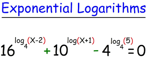 exponential logarithmic equations you