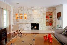stone wall living room stone accent walls