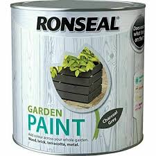 ronseal 2 5l garden paint charcoal