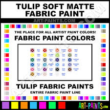 Tulip Soft Matte Fabric Textile Paint Colors Tulip Soft