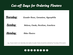 Trigonz Cut Off Days For Ordering Flowers