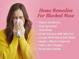 home remes for blocked nose