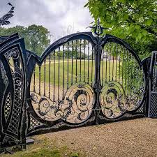 Wrought Iron Double Swing Garden Gates