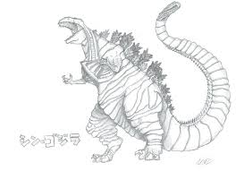 Coloring page godzilla godzilla 2014 11. 20 Fantastic Ideas How To Draw Shin Godzilla Easy Sarah Sidney Blogs