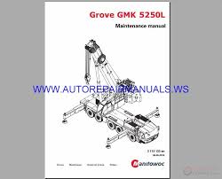 Grove Terrain Crane Gmk 5250l Maintenance Manual Auto