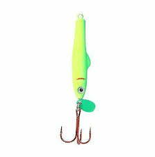 Clam Pinhead Jigging Mino 1 16 Oz Chart Lime Glow 14 Treble Hook Ice Lure For Sale Online Ebay