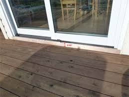 Build A Deck Prevent Rot At The Patio Door