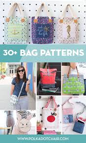 30 of my favorite bag sewing patterns